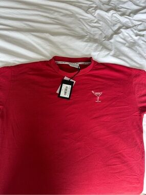 Men’s Percival Red Martini Graphic Tee Large
